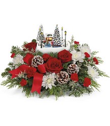 Thomas Kinkade's Skate into the Holidays Bouquet 